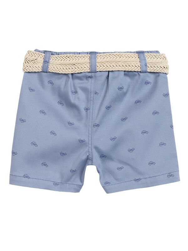Boys Medium Light Blue Short Woven Trouser image number 1